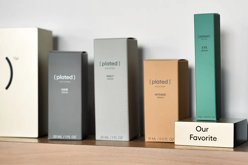 Plated skin products